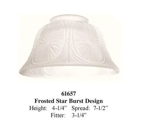 3.25 fitter glass top shade